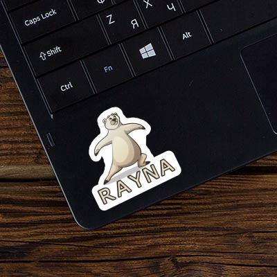 Yoga Bear Sticker Rayna Image