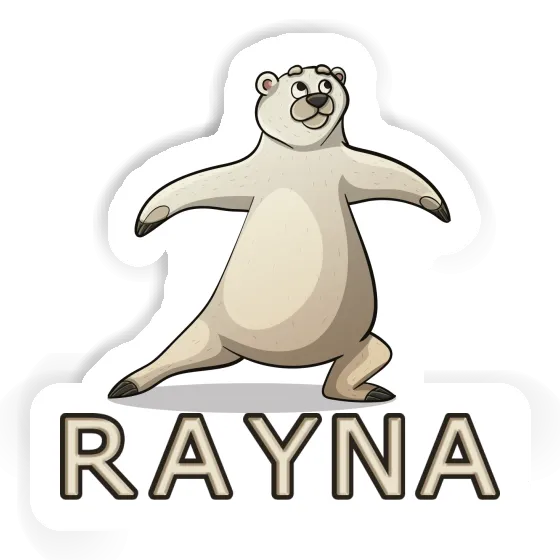 Yoga Bear Sticker Rayna Image