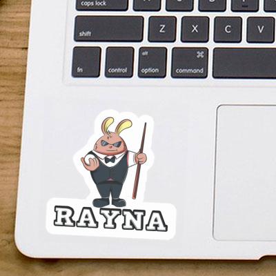 Sticker Rayna Billiards Player Laptop Image