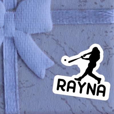 Sticker Baseball Player Rayna Laptop Image