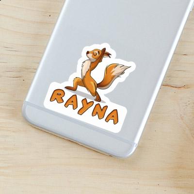 Yoga-Eichhörnchen Sticker Rayna Notebook Image