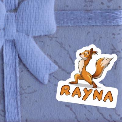 Yoga-Eichhörnchen Sticker Rayna Notebook Image