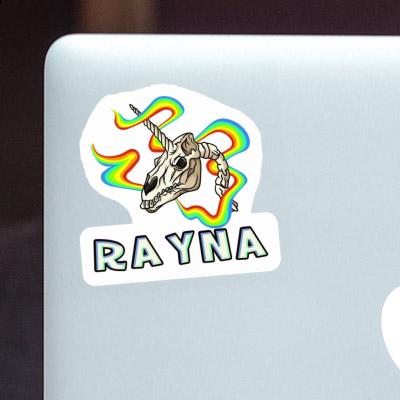 Sticker Rayna Einhorn-Totenkopf Laptop Image