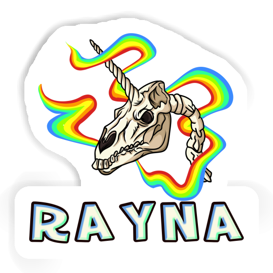 Unicorn Skull Sticker Rayna Laptop Image