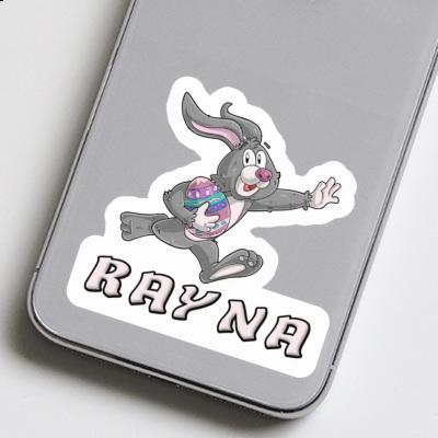 Rayna Sticker Rugby rabbit Laptop Image