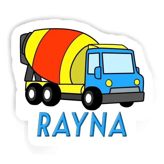 Mixer Truck Sticker Rayna Laptop Image