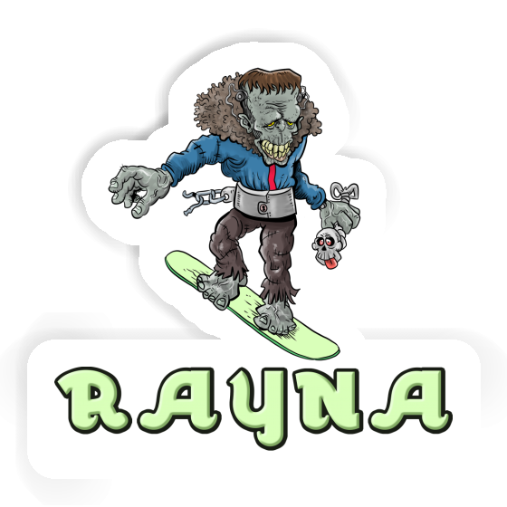 Snowboarder Sticker Rayna Image