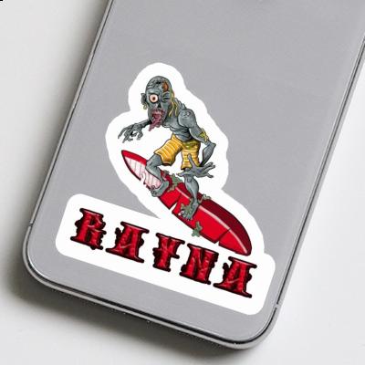 Rayna Sticker Surfer Laptop Image