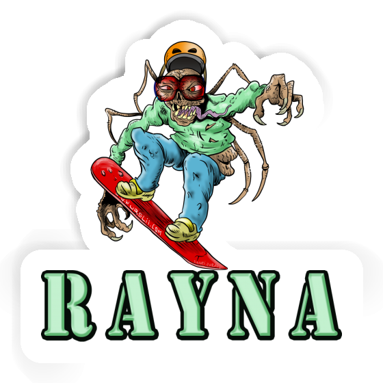 Sticker Snowboarder Rayna Notebook Image