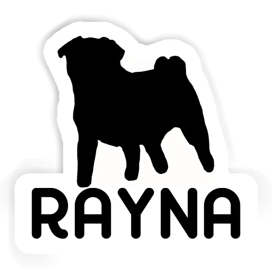 Sticker Pug Rayna Laptop Image