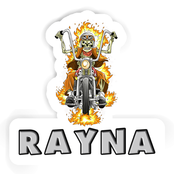 Rayna Sticker Motorcycle Rider Laptop Image