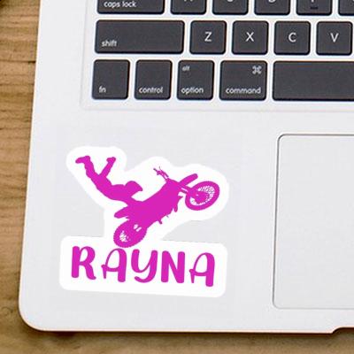 Rayna Sticker Motocross Rider Laptop Image