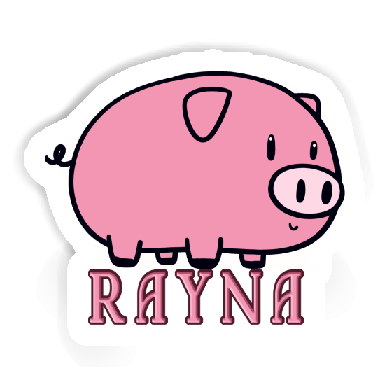 Rayna Autocollant Cochon Notebook Image