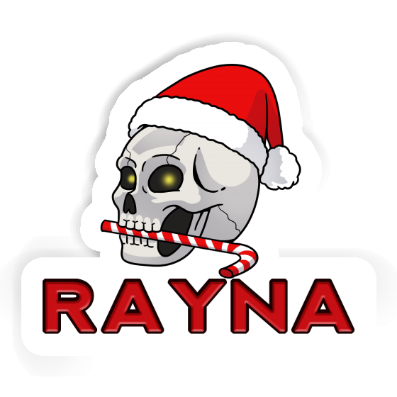 Sticker Rayna Christmas Skull Notebook Image