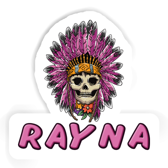 Rayna Sticker Womens Skull Laptop Image