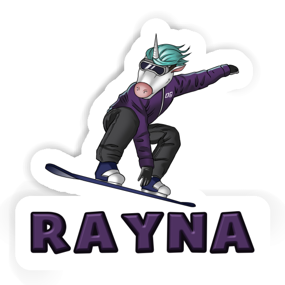 Sticker Snowboarderin Rayna Notebook Image