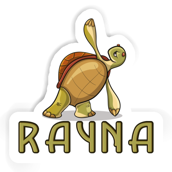 Yoga-Schildkröte Aufkleber Rayna Image