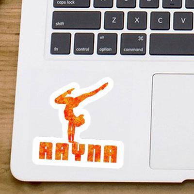 Sticker Rayna Yoga Woman Laptop Image