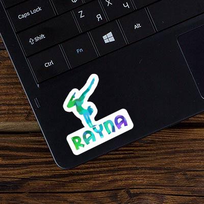 Rayna Sticker Yoga Woman Laptop Image