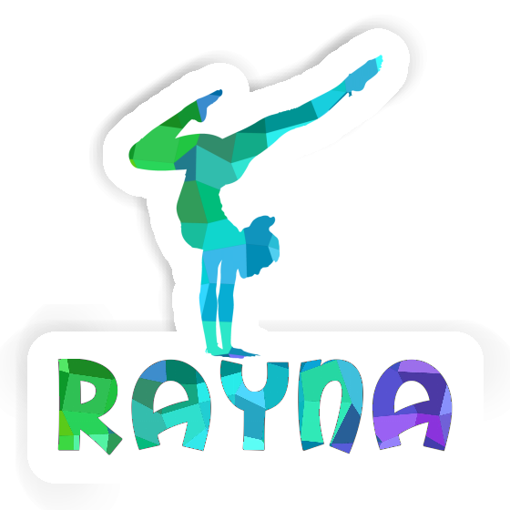 Sticker Yoga-Frau Rayna Notebook Image