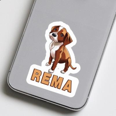 Boxerhund Aufkleber Rema Laptop Boxerhund Aufkleber Rema Laptop Image