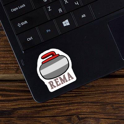 Autocollant Pierre de curling Rema Laptop Autocollant Pierre de curling Rema Laptop Image