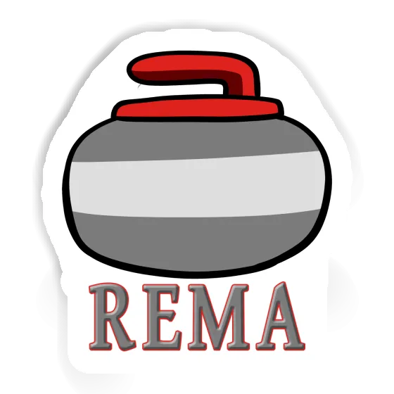 Autocollant Pierre de curling Rema Autocollant Pierre de curling Rema Image