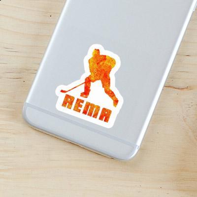Eishockeyspieler Aufkleber Rema Notebook Eishockeyspieler Aufkleber Rema Gift package Image