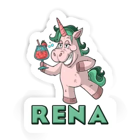 Rena Autocollant Licorne festive Image