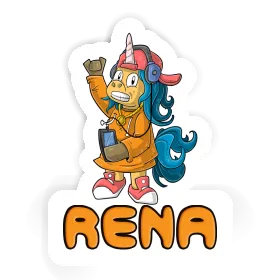 Autocollant Rena Licorne hip-hop Image