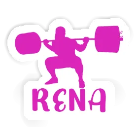 Rena Autocollant Haltérophile Image