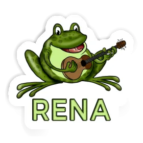 Autocollant Grenouille à guitare Rena Image