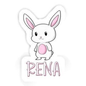 Autocollant Lapin Rena Image