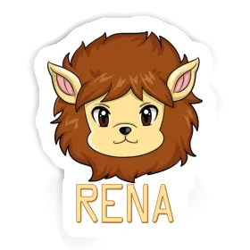 Autocollant Rena Tête de lion Image