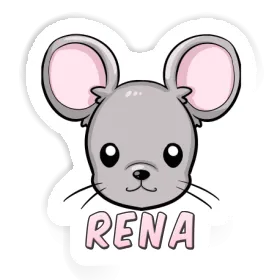 Autocollant Tête de souris Rena Image
