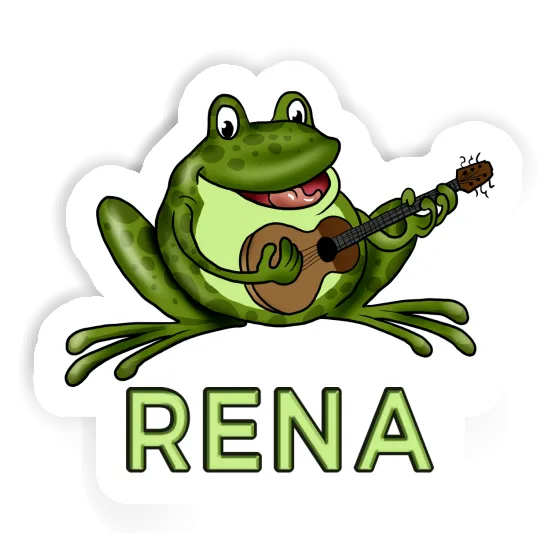 Rena Sticker Guitar Frog Image