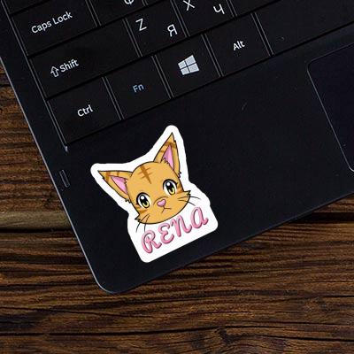 Rena Autocollant Tête de chat Image