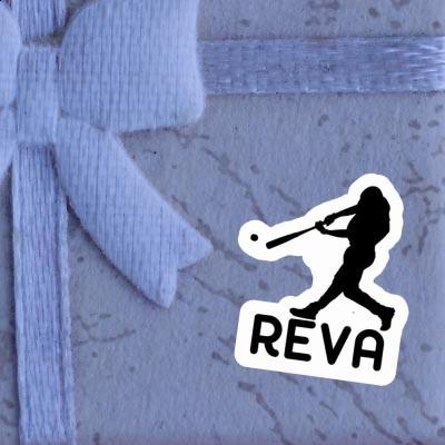 Reva Sticker Baseball Player Image