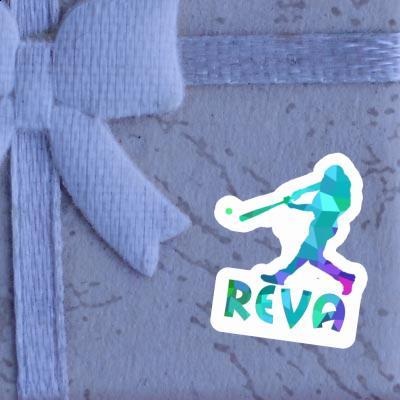Sticker Baseball Player Reva Notebook Image