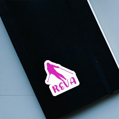 Sticker Skier Reva Laptop Image