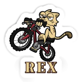 Aufkleber Fahrradkatze Rex Image