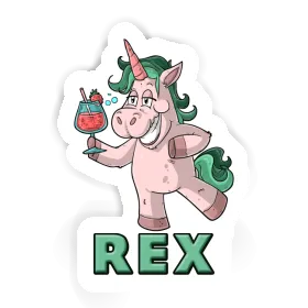 Rex Sticker Party-Einhorn Image