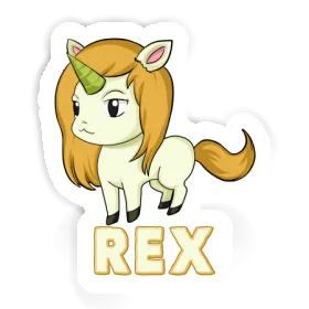 Aufkleber Rex Einhorn Image