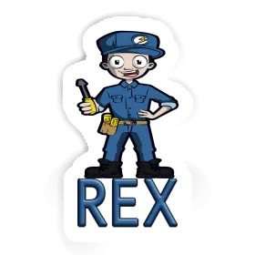 Aufkleber Elektriker Rex Image