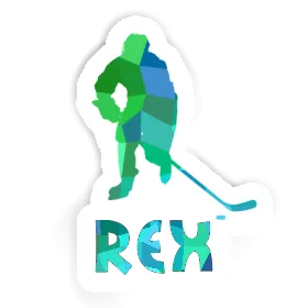 Autocollant Joueur de hockey Rex Image