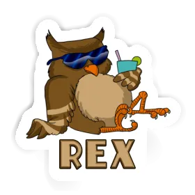 Aufkleber Eule Rex Image