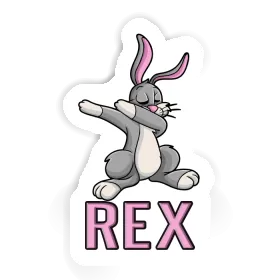 Rex Autocollant Lapin Image