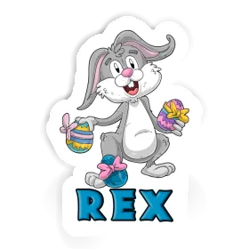 Rex Autocollant Lapin de Pâques Image