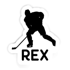 Autocollant Rex Joueur de hockey Image