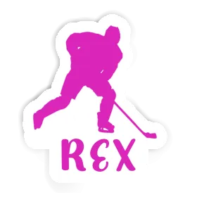 Rex Autocollant Joueuse de hockey Image
